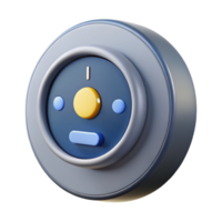 breathtaking tranquil avant-garde Ultra-detailed professional render of an isolated cutout of a smart thermostat, home automation technology with Transparent Background masterfully captured png