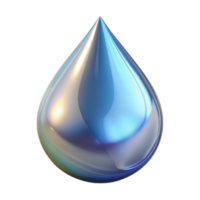 alluring joyful organic A single teardrop, crystalline and shimmering with Transparent Background studio quality png
