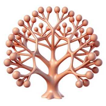 wonderful abstract A Network of Branching Fractal Patterns high quality png