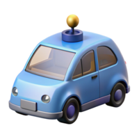 extraordinary calm coastal Self-driving car with lidar sensor with Transparent Background artisan png