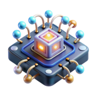 magnificent vintage A Quantum Computer Processing Complex original png