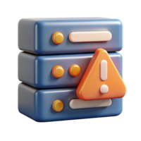 dramatic sumptuous Server rack with overheating warning light with Transparent Background refined png
