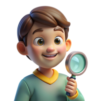 serene creative Portrait of a Child with a Curious authentic png