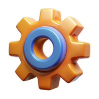 exemplary bohemian Concept art style, ultra-detailed, isolated cutout of a single, stylized, mechanical clockwork gear with Transparent Background refined png