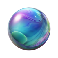 exemplary contemporary Hyper-specific, professional render, isolated cutout, photorealistic single, soap bubble with swirling interference patterns with Transparent Background detailed png