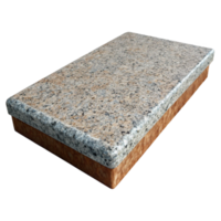 celebrated impressionist Hyper-specific professional render of a single, granite countertop slab with a polished finish Isolated cutout with Transparent Background genuine png