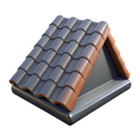 beautiful mysterious retro Hyper-specific professional render of a single, slate roof tile Isolated cutout with Transparent Background genuine png