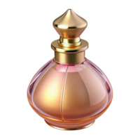 acclaimed rustic Concept art style, isolated cutout of a single Art Nouveau perfume bottle, photorealistic, ultra-detailed, professional render with Transparent Background original png