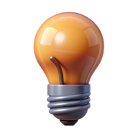 beautiful playful retro Concept art style, ultra-detailed, isolated cutout of a single, stylized, lightbulb filament with Transparent Background 4K png
