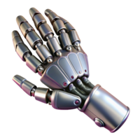 dramatic sumptuous Photorealistic, ultra-detailed, hyper-specific professional render of a biomechanical prosthetic arm, isolated cutout with Transparent Background gallery standard png