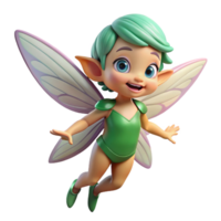 alluring intense baroque A mischievous pixie, iridescent wings, playful expression with Transparent Background 4K png