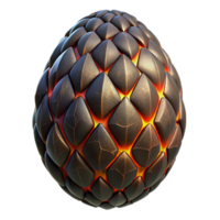 breathtaking unparalleled A menacing dragon egg, intricate scales, glowing cracks with Transparent Background png
