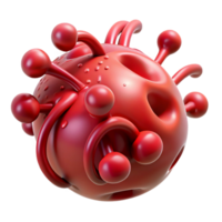 enchanting memorable Hyper-specific, photorealistic render of a biomechanical blood vessel with nanobots, isolated cutout with Transparent Background png