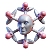 vibrant vintage A Swarm of Nanodrones Forming the Shape high quality png