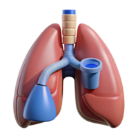 acclaimed avant-garde Ultra-detailed, isolated cutout, biomechanical lung with filtration system with Transparent Background authentic png