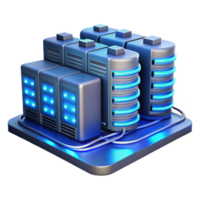 wonderful artistic A Futuristic Data Center with Rows of professional png