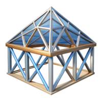 dreamy splendid Truss roof structural element, with Transparent Background elite png