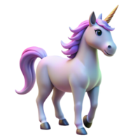 captivating distinguished A mystical unicorn, horn glowing softly with Transparent Background png