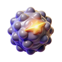 captivating calm tropical Ultra-detailed, isolated cutout of a single, pulsating quasar, hyper-specific energy emissions, professional render with Transparent Background top-tier png