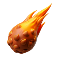 exquisite abstract Photorealistic, ultra-detailed, isolated cutout of a single, burning comet, hyper-specific tail details with Transparent Background original png