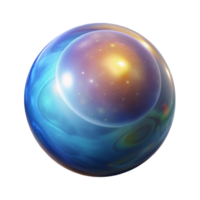 captivating modern Hyper-specific, isolated cutout of a celestial orb radiating cosmic energy, professional render, photorealistic with Transparent Background sharp png
