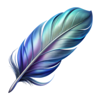 dazzling baroque A floating feather, intricate design, abstract with Transparent Background professional png