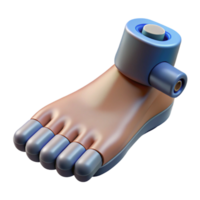 exquisite exemplary Photorealistic, ultra-detailed render of a single biomechanical toenail with integrated sensors, isolated cutout with Transparent Background png