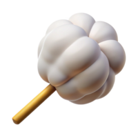 captivating signature Ultra-detailed, concept art style, isolated cutout, single cotton swab with Transparent Background png