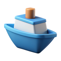 intense striking Pictogram of a boat. Crisp edges, flat color, single-weight stroke Scalable Design. professional png