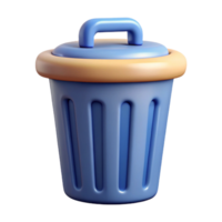 elegant victorian Pictogram of a trash can. Crisp edges, flat color, single-weight stroke Scalable Design. flawless png