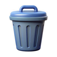 beautiful unforgettable Pictogram of a trash can. Crisp edges, flat color, single-weight stroke Scalable Design. png