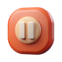 exemplary gothic Pictogram of a pause button. Flat color, crisp edges, single-weight stroke Scalable Design. impeccable png