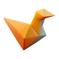 elegant standout Abstract geometric shape resembling a bird. Flat color, clean lines, scalable Design. png