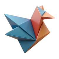 glorious remarkable Abstract geometric shape resembling a bird. Flat color, clean lines, scalable Design. png