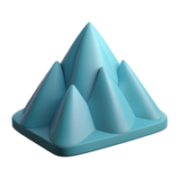 mesmerizing coastal Abstract shape resembling a mountain. Crisp edges, flat color, scalable Design. expertly shot png