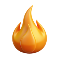 gorgeous calm industrial Stylized flame with clean lines and flat orange color. Crisp edges, scalable Design. artisan png