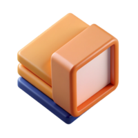 captivating nostalgic urban Abstract geometric shape resembling a book. Flat color, clean lines, scalable Design. 4K png