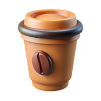 magnificent bold futuristic Minimal logo of a stylized coffee cup. Single-weight stroke, flat color, clean lines Scalable Design. sharp png