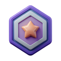 timeless vintage Pentagon badge, symmetrical, flat color, scalable Design. studio quality png