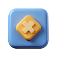 alluring harmonious surreal Square badge with a cross, single-weight stroke, symmetrical, minimal Scalable Design. studio quality png