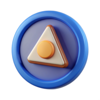 distinctive impressionist Triangle badge with a circle, clean lines, flat color, scalable Design. expertly shot png