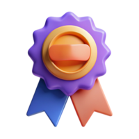 coveted classic Ribbon badge with text, minimal, flat color, scalable Design. original png