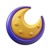 serene distinctive Crescent moon badge with a dot, flat color, single-weight stroke, scalable Design. png