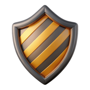 radiante geométrico escudo crachá com listras, fresco arestas, peso único AVC, simétrico escalável Projeto. magistralmente capturado png