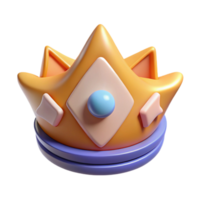 bold spectacular Crown badge with jewels, clean lines, minimal, flat color Scalable Design. flawless png