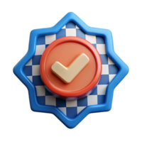 memorable impressionist Checkered badge, flat color, single-weight stroke, scalable Design. professional png