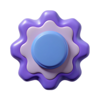 beautiful sought-after Wavy badge, symmetrical, flat color, crisp edges Scalable Design. png