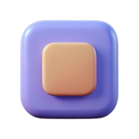 mesmerizing reflective mid-century Rounded square badge, flat color, scalable, clean lines Scalable Design. 8K png