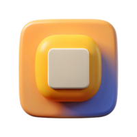 spectacular surreal Rounded square badge, flat color, scalable, clean lines Scalable Design. exclusive png