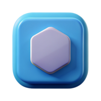 enchanting futuristic Rounded square badge, flat color, scalable, clean lines Scalable Design. genuine png